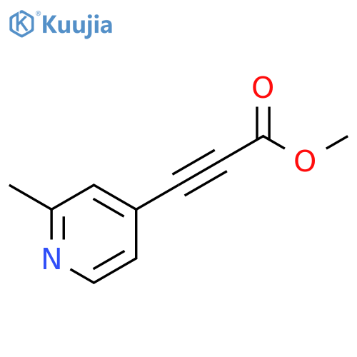 2-Propynoic acid, 3-(2-methyl-4-pyridinyl)-, methyl ester structure