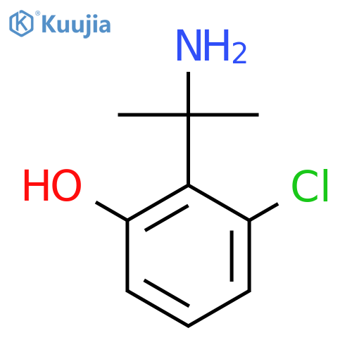 2-(2-aminopropan-2-yl)-3-chlorophenol structure