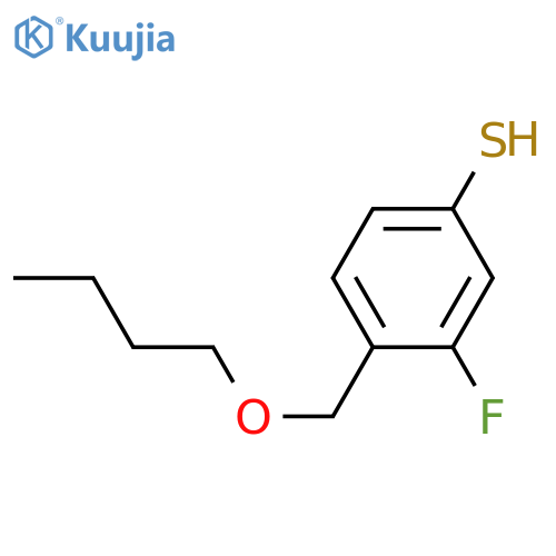 4-[(n-Butyloxy)methyl]-3-fluorothiophenol structure