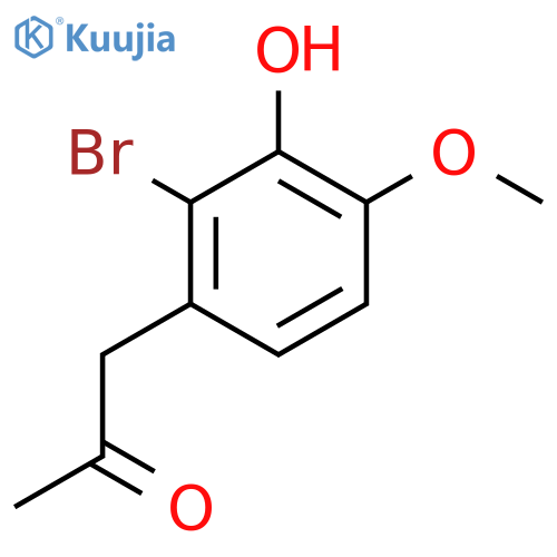 1-(2-bromo-3-hydroxy-4-methoxyphenyl)propan-2-one structure