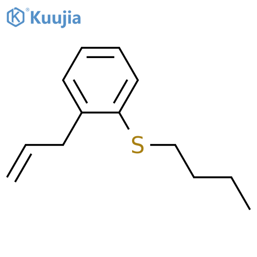 1-butylsulfanyl-2-prop-2-enylbenzene structure
