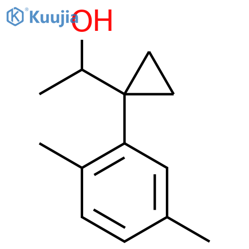 1-1-(2,5-dimethylphenyl)cyclopropylethan-1-ol structure