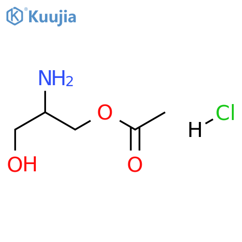 2-amino-3-hydroxypropyl acetate hydrochloride structure