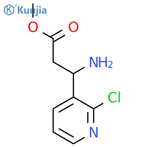 Methyl 3-amino-3-(2-chloropyridin-3-yl)propanoate structure