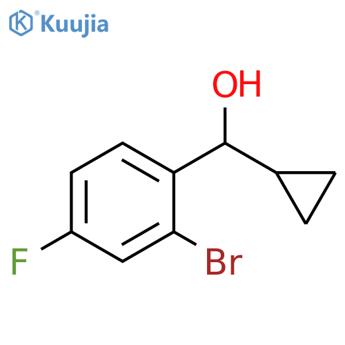 Cyclopropyl (2-bromo-4-fluorophenyl)methanol structure