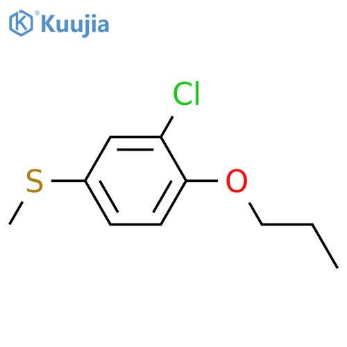 2-chloro-4-methylsulfanyl-1-propoxybenzene structure