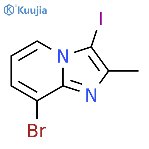 8-Bromo-3-iodo-2-methylimidazo[1,2-a]pyridine structure