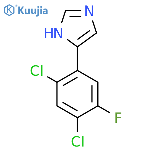 4-(2,4-dichloro-5-fluorophenyl)-1H-imidazole structure