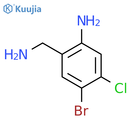 2-(Aminomethyl)-4-bromo-5-chloroaniline structure