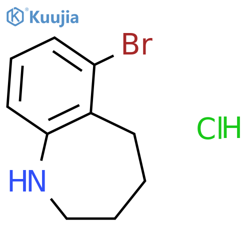 6-bromo-2,3,4,5-tetrahydro-1H-1-benzazepine hydrochloride structure