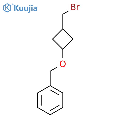 {[3-(bromomethyl)cyclobutoxy]methyl}benzene structure