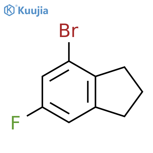 4-Bromo-6-fluoro-2,3-dihydro-1H-indene structure