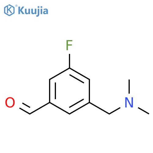 3-(dimethylamino)methyl-5-fluorobenzaldehyde structure