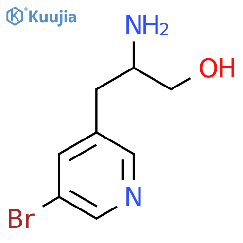 2-amino-3-(5-bromopyridin-3-yl)propan-1-ol structure