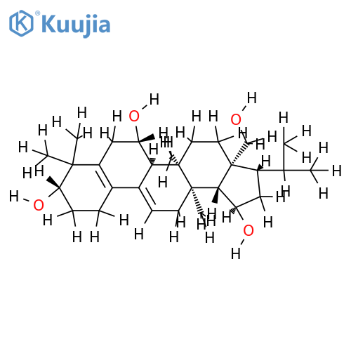 (+)-(3S,7S,8S,13R,14S,17R,18R,19R,21S)-25-norfern-5(10),9(11)-diene-3,7,19,28-tetraol structure