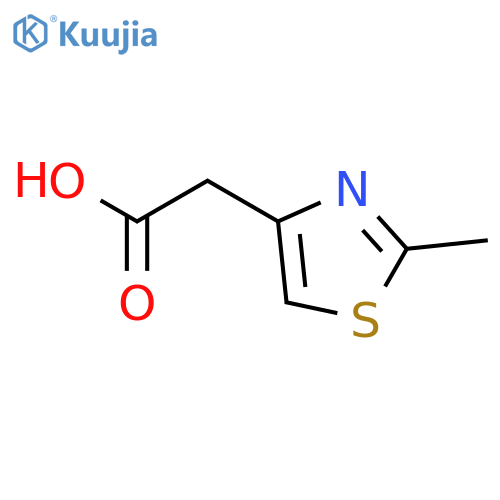 2-(2-methyl-1,3-thiazol-4-yl)acetic acid structure
