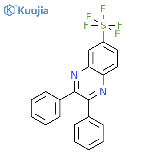 2,3-Diphenyl-6-(pentafluorosulfanyl)quinoxaline structure