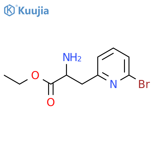 Ethyl 2-amino-3-(6-bromopyridin-2-yl)propanoate structure