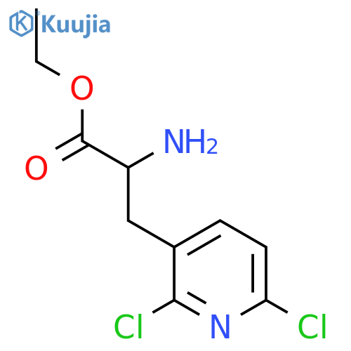 ethyl 2-amino-3-(2,6-dichloropyridin-3-yl)propanoate structure