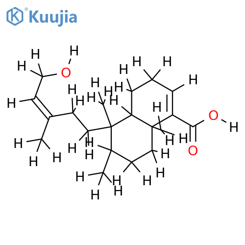 (+)-15-hydroxy-cis-cleroda-3,13-dien-18-oic-acid structure