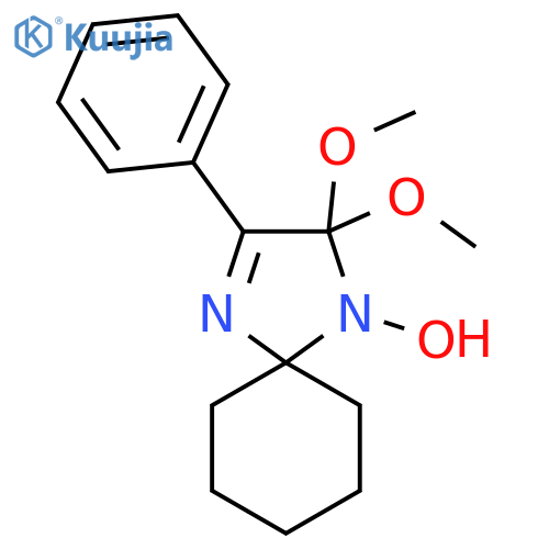 1,4-Diazaspiro[4.5]dec-3-en-1-yloxy, 2,2-dimethoxy-3-phenyl- structure