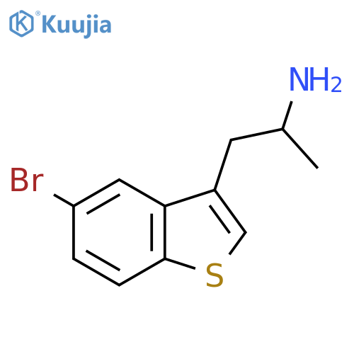 1-(5-bromo-1-benzothiophen-3-yl)propan-2-amine structure
