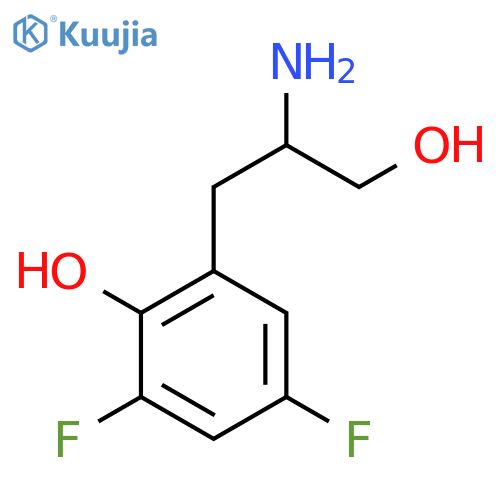 2-(2-Amino-3-hydroxypropyl)-4,6-difluorophenol structure