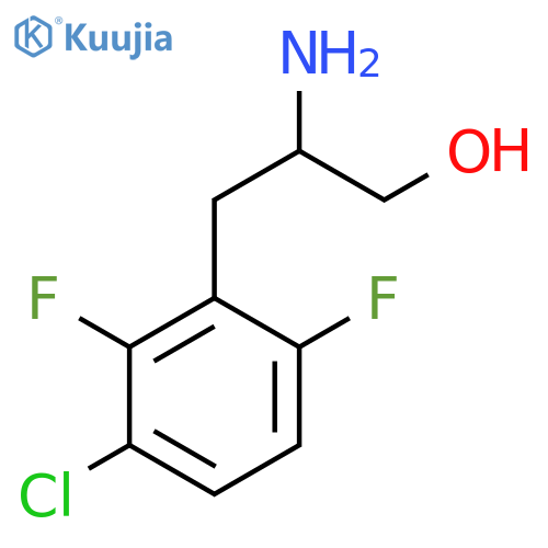 2-amino-3-(3-chloro-2,6-difluorophenyl)propan-1-ol structure