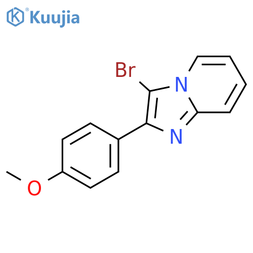3-Bromo-2-(4-methoxyphenyl)imidazo[1,2-a]pyridine structure