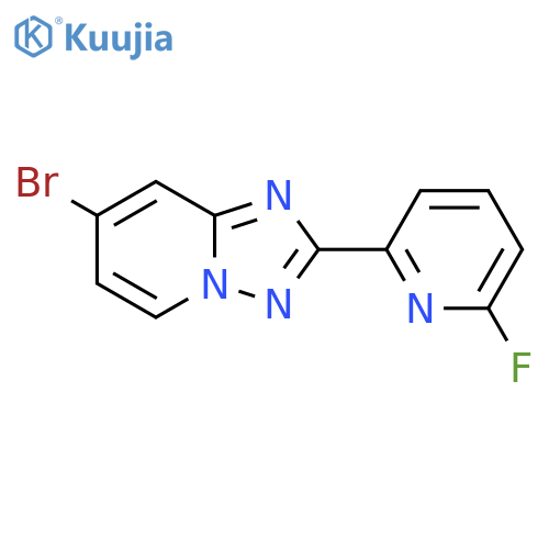 7-Bromo-2-(6-fluoropyridin-2-YL)-[1,2,4]triazolo[1,5-A]pyridine structure