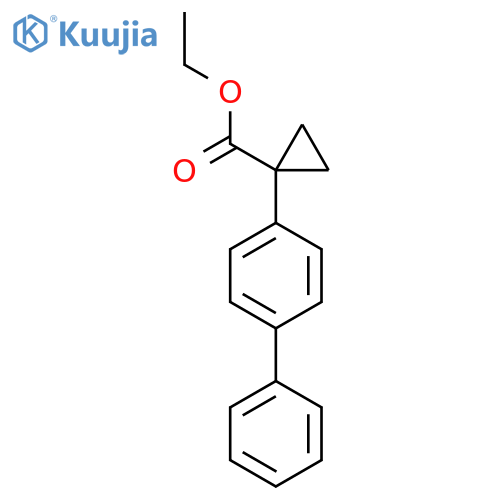 Ethyl 1-([1,1'-biphenyl]-4-yl)cyclopropanecarboxylate structure