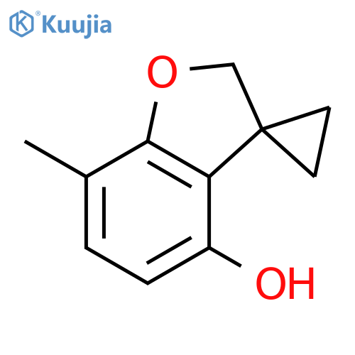 7-methylspiro[2H-benzofuran-3,1-cyclopropane]-4-ol structure