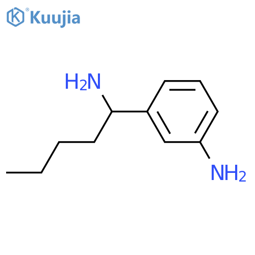 3-(1-AMINOPENTYL)ANILINE structure