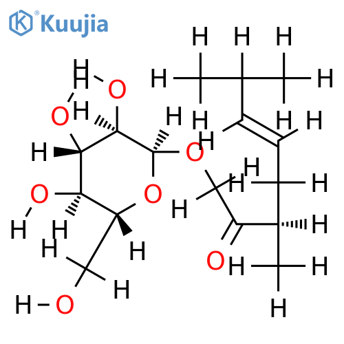 1-(O-beta-D-glucopyranosyl)-3,7-dimethyloct-5-en-2-one structure