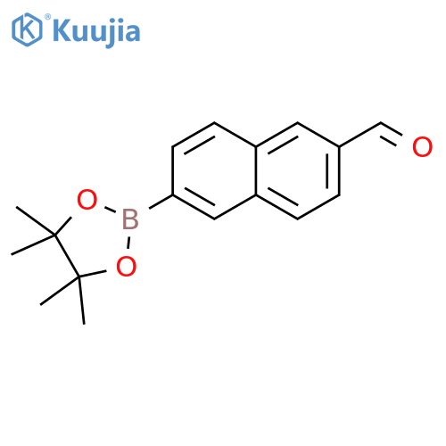 6-(Tetramethyl-1,3,2-dioxaborolan-2-yl)naphthalene-2-carbaldehyde structure