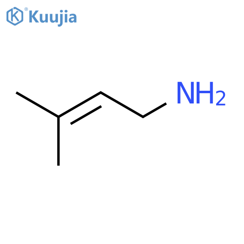 3-methylbut-2-en-1-amine structure