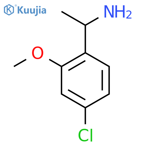 4-Chloro-2-methoxy-α-methyl-benzenemethanamine structure