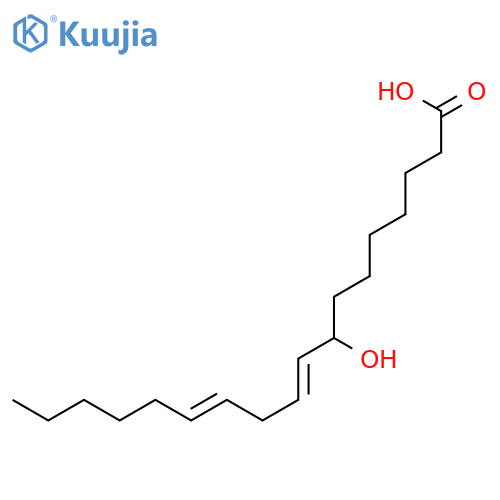 (8R,9Z,12Z)-8-hydroxyoctadeca-9,12-dienoic acid structure