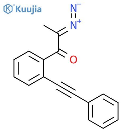 2-Diazonio-1-[2-(phenylethynyl)phenyl]prop-1-en-1-olate structure