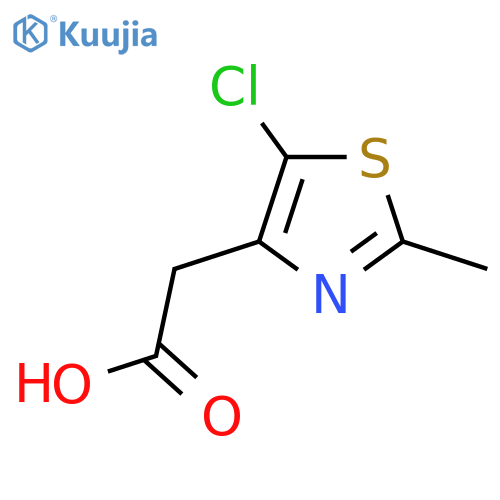 2-(5-Chloro-2-methyl-1,3-thiazol-4-yl)acetic acid structure