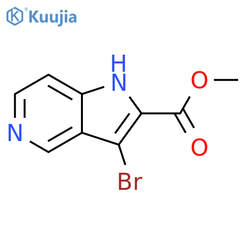 methyl 3-bromo-1H-pyrrolo3,2-cpyridine-2-carboxylate structure