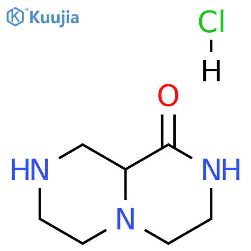 2,3,4,6,7,8,9,9a-octahydropyrazino[1,2-a]pyrazin-1-one hydrochloride structure