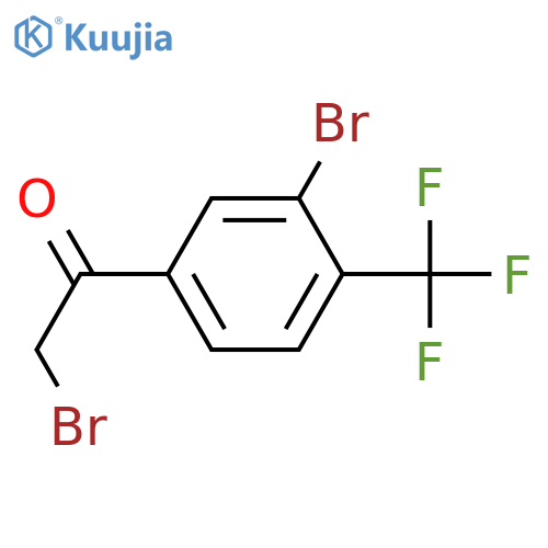 2-bromo-1-[3-bromo-4-(trifluoromethyl)phenyl]ethanone structure
