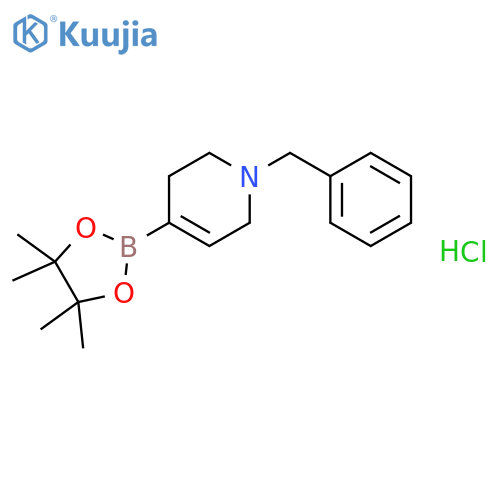 1-benzyl-1,2,3,6-tetrahydropyridine-4-boronic acid pinacol ester hydrochloride structure