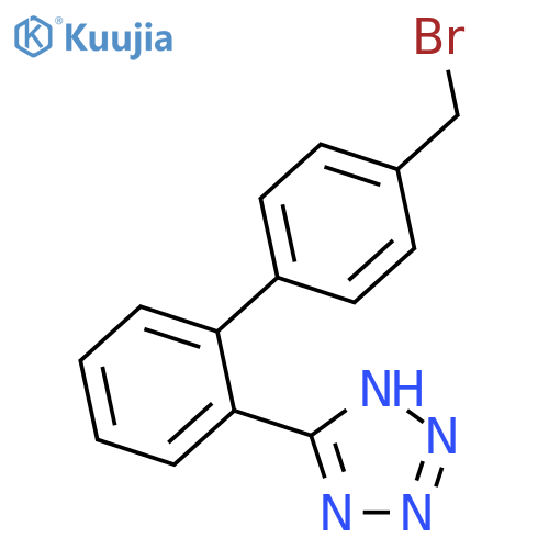 Des-(S)-3-Methyl-2-pentanamidobutanoic Acid Valsartan 4’-Bromomethyl structure