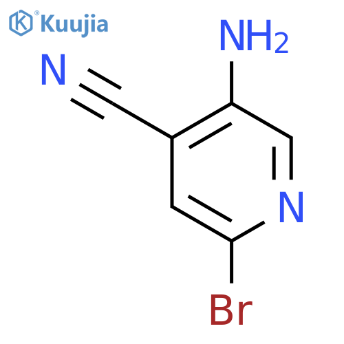 5-amino-2-bromo-pyridine-4-carbonitrile structure