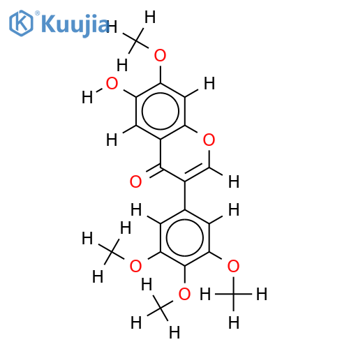 6-hydroxy-7,3',4',5'-tetramethoxyisoflavone structure