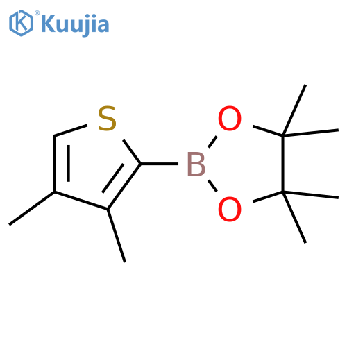 1,3,2-Dioxaborolane, 2-(3,4-dimethyl-2-thienyl)-4,4,5,5-tetramethyl- structure