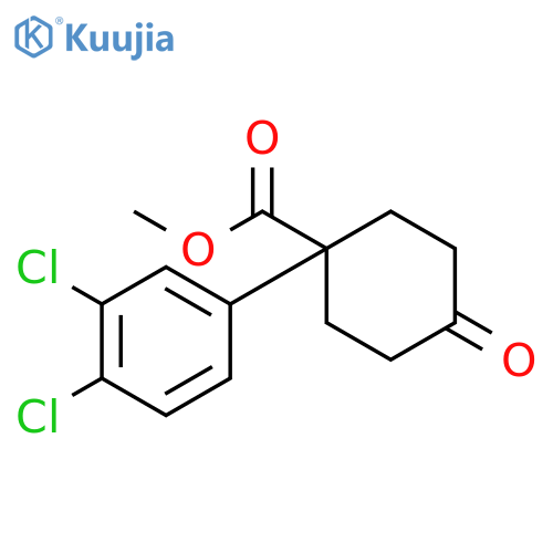 Methyl 1-(3,4-Dichlorophenyl)-4-oxocyclohexanecarboxylate structure