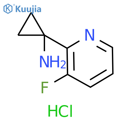 1-(3-FLUOROPYRIDIN-2-YL)CYCLOPROPANAMINE 2HCL structure
